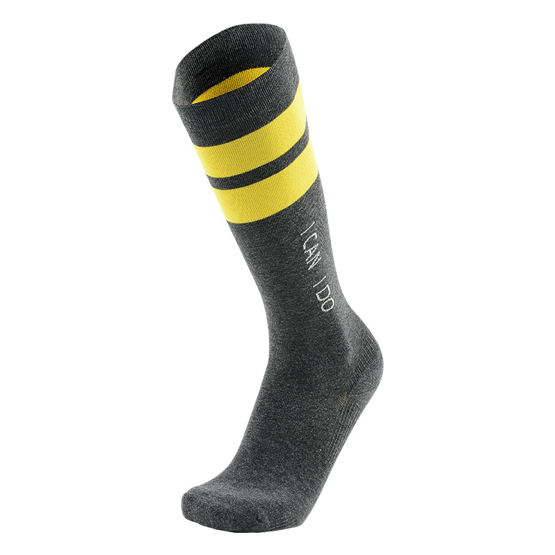 MEIKAN Wide Stripe Volleyball Baseball Crew Compression Socks Sports Socks Micro Pressure Quick Drying Terry Socks Buffer